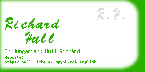 richard hull business card