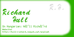 richard hull business card